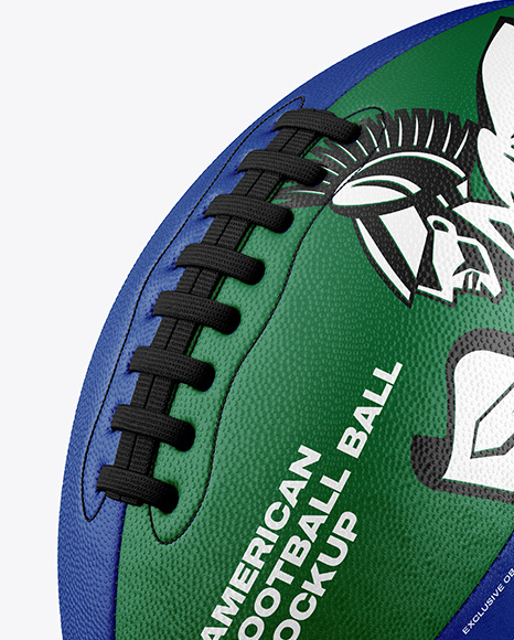 American Football Ball Mockup