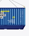 Shipping Container with Slings Mockup