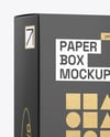 Paper Box Mockup – Half Side View
