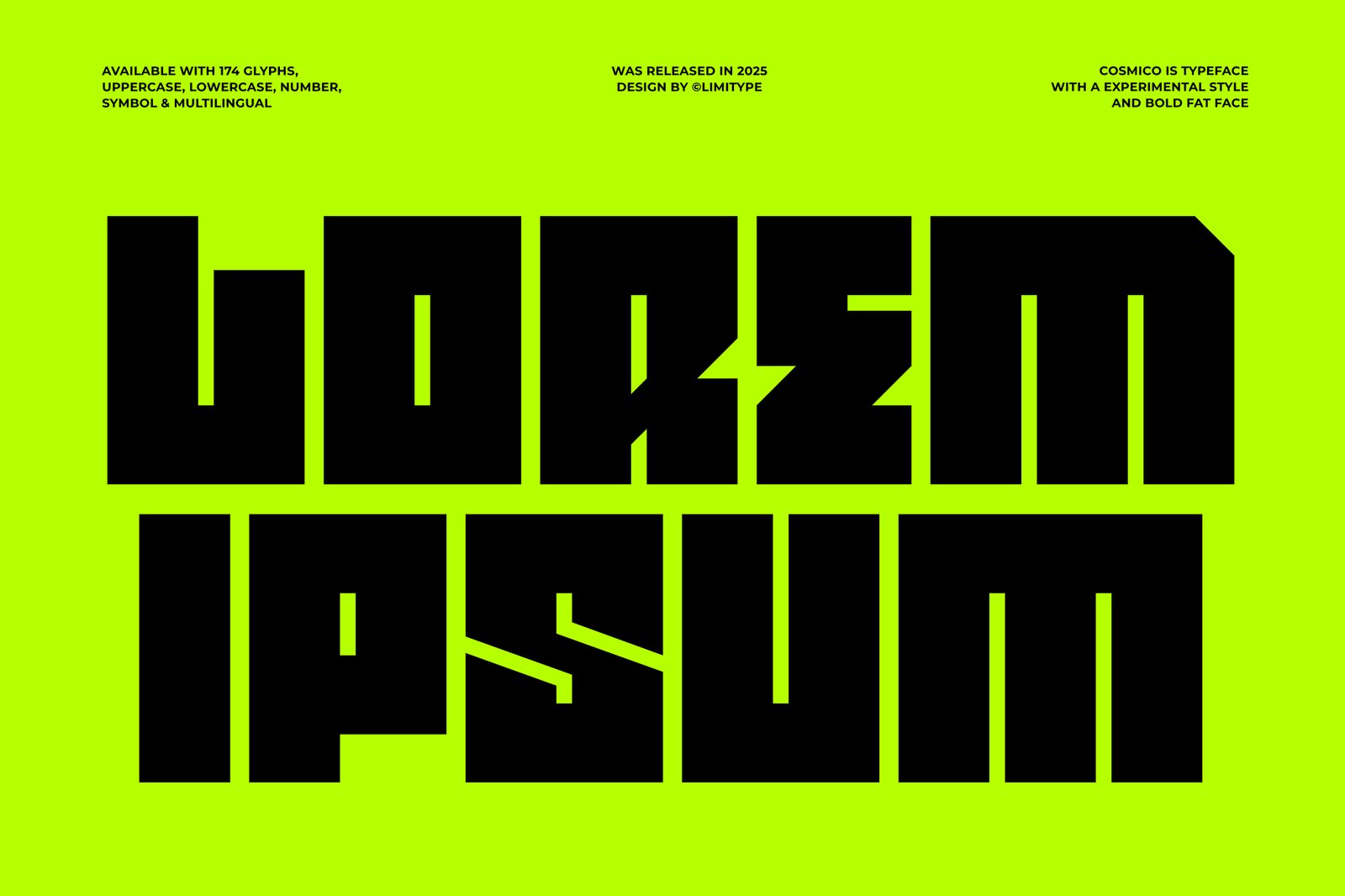 Cosmico - Futuristic Font