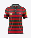Men's Heather Raglan Polo Shirt Mockup - Front View