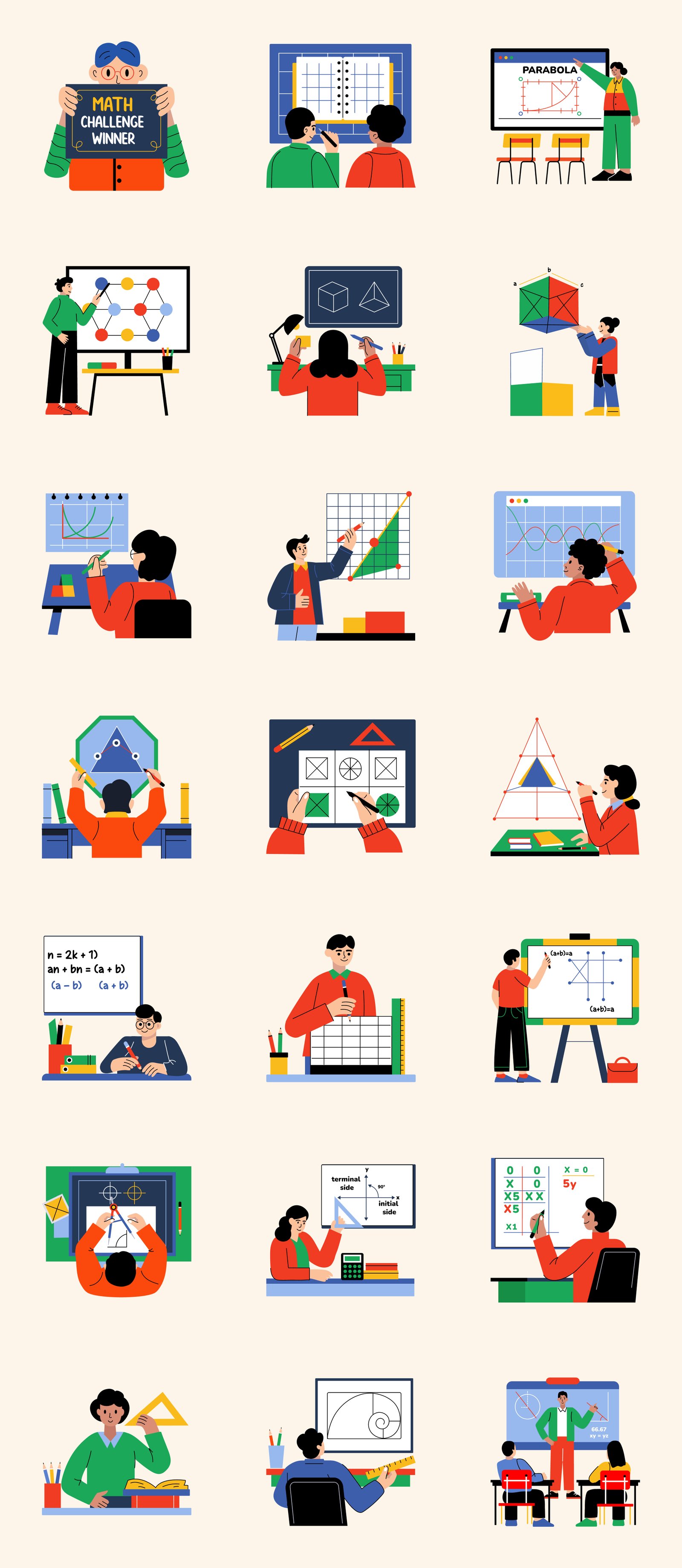 Math Illustrations Collection