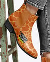 Chelsea Boots on Woman's Legs with Jeans Mockup