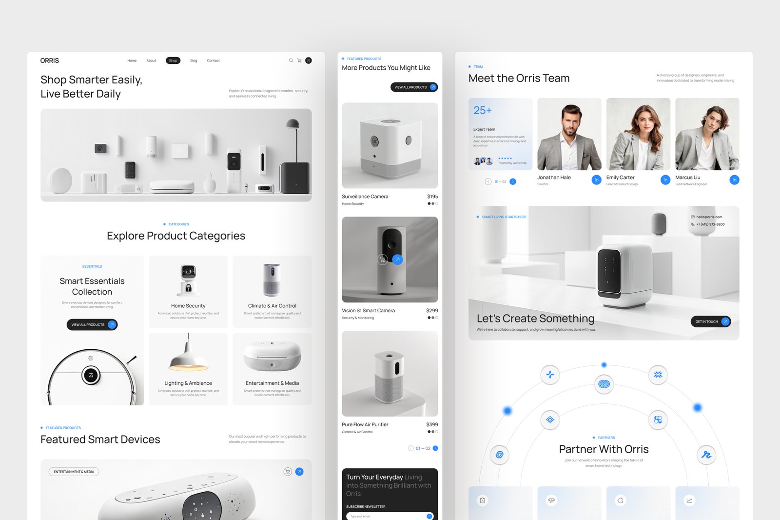 Orris – Smart Home Website UI Figma Template
