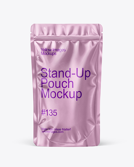 Metallized Stand Up Pouch Mockup