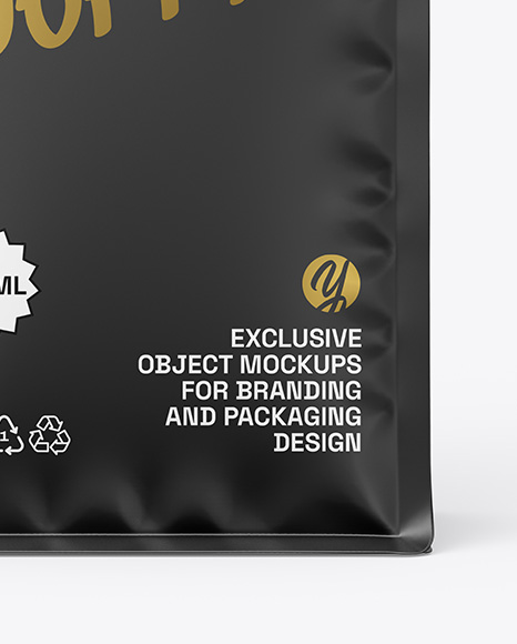 Matte Coffee Bag Mockup