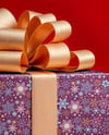 X-mas Present Box with Big Gold Bow Mockup