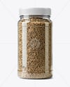Plastic Spice Jar with Whole Cumin Mockup
