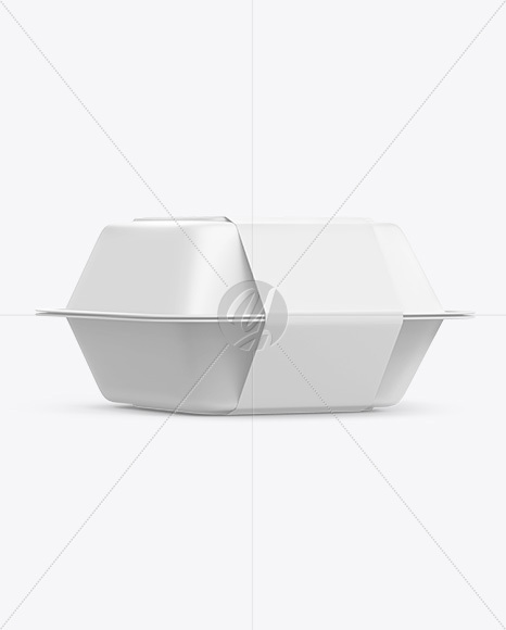 Lunch Box Mockup - Half Side View