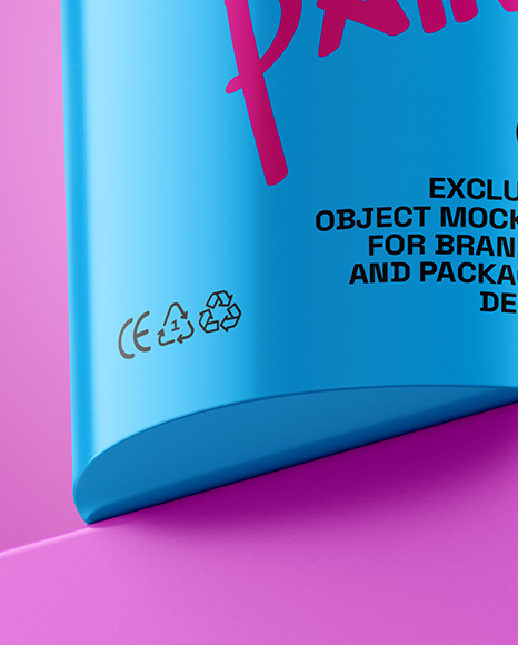 Glossy Plastic Bucket Mockup