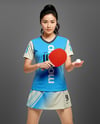 Woman Wearing Table Tennis Uniform Mockup