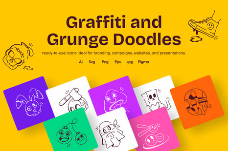 Graffiti and Grunge Doodles - Graphics