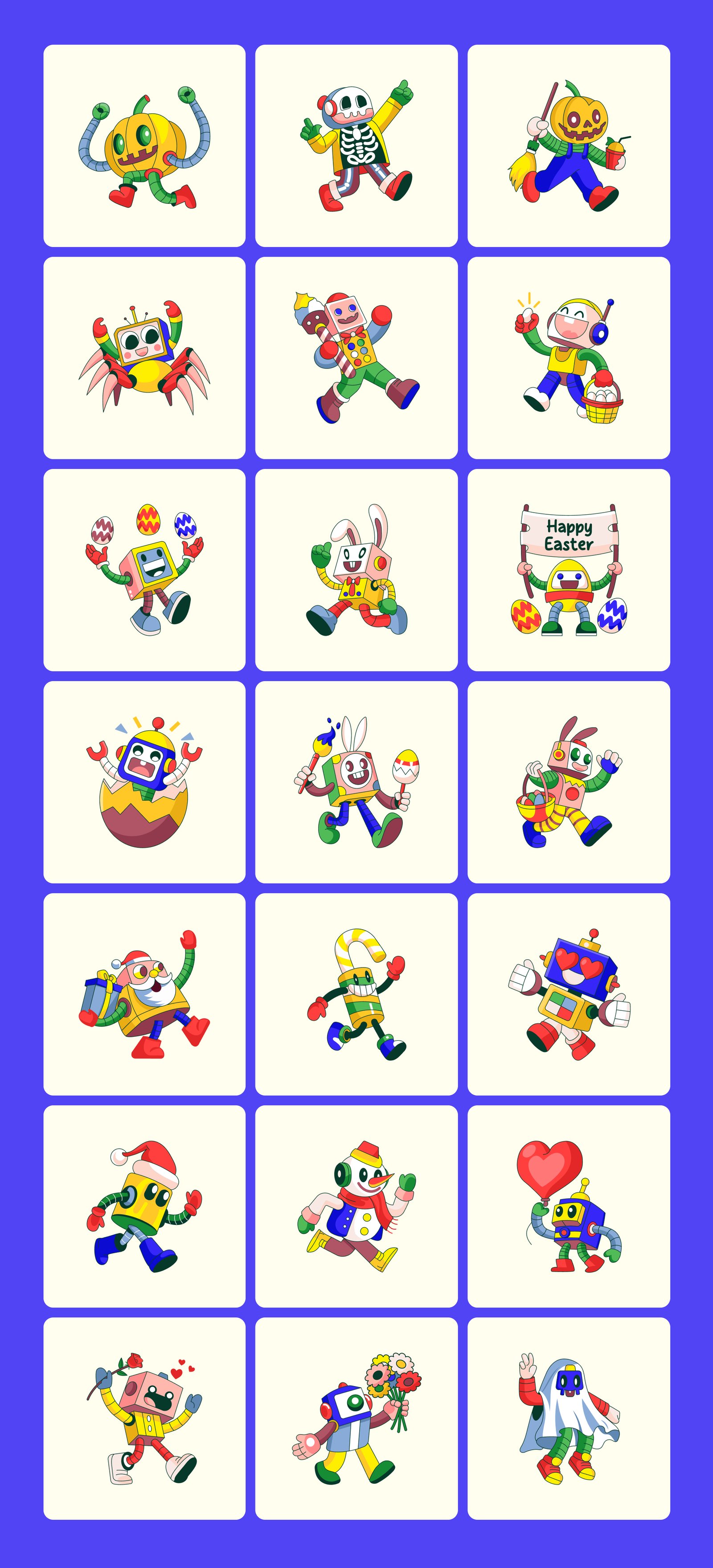 Everyday Bots Illustration Bundle