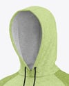 Men's Heather Hoodie Mockup - Half Side View