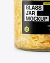 Glass Jar with Sauerkraut Mockup