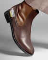 Chelsea Boots on Woman's Legs with Pants Mockup