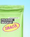Matte Metallic Snack Package Mockup