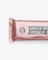 Matte Metallic Snack Package Mockup