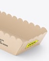 Kraft Paper Food Tray Mockup