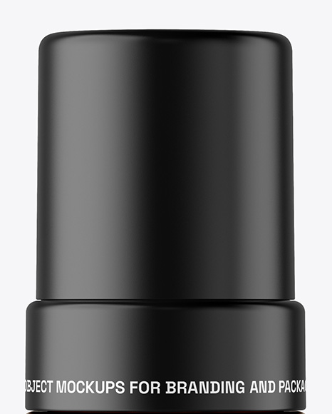 Amber Foam Pump Bottle with Box Mockup