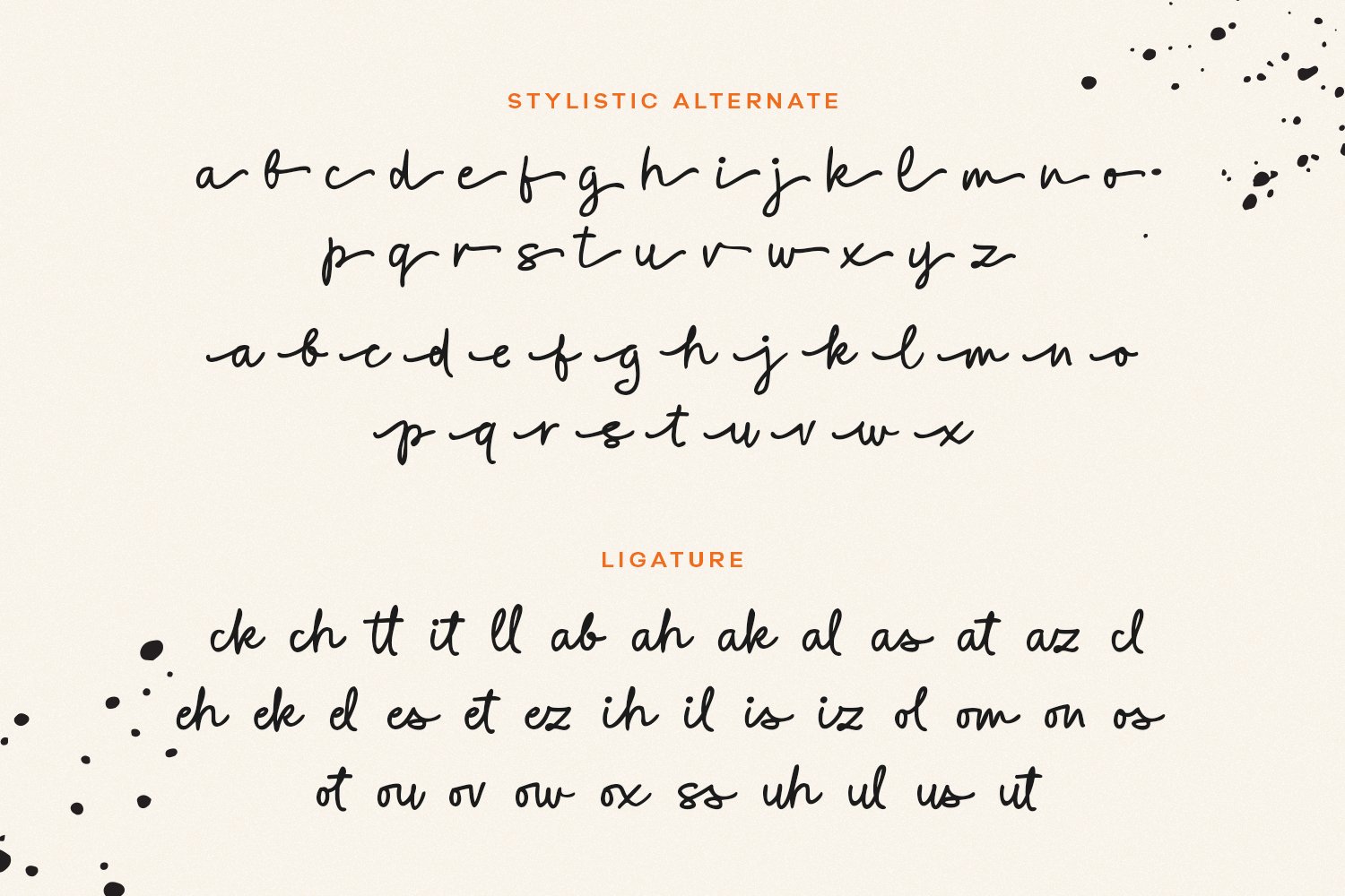 Blower Cerita - a handwritten font