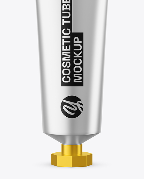 Metallic Cosmetic Tube Mockup