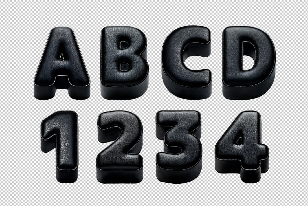 Black Leather Font