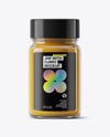 Clear Glass Jar with Curry Mockup