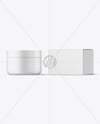 200ml Matte Cosmetic Jar with Box Mockup
