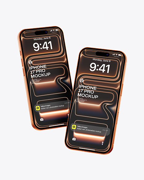 Two iPhone 17 Pro Mockup