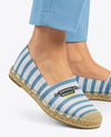 Espadrilles on Women's Legs Mockup
