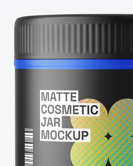 Matte Cosmetic Jar Mockup