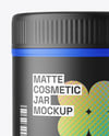 Matte Cosmetic Jar Mockup