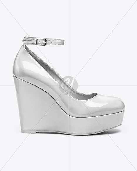 Wedge Heel Shoe Mockup