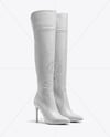Pair of Women's Over-The-Knee Boot Mockup