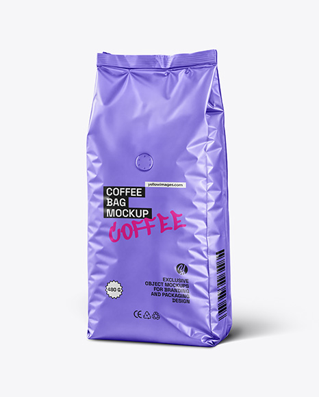 Matte Coffee Bag Mockup