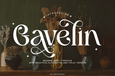 Gavelin - Luxury Serif Font - Stylish fonts