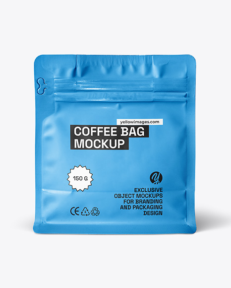 Matte Coffee Bag Mockup