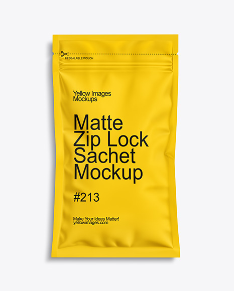 Matte Sachet with Zip Lock Mockup - Self+zip+foil+bag+mockup+/+matt+-+Smarty+Mockups