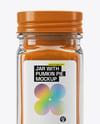 Glass Jar with Pumpkin Pie Spice Mockup
