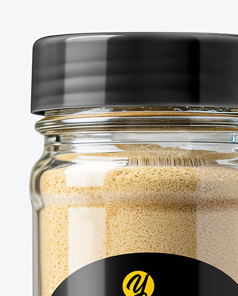 Spice Glass Jar with Onion Powder Mockup
