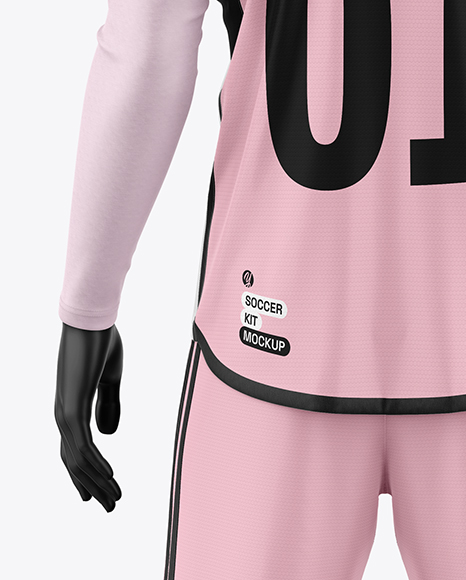 Soccer Kit w/ Mannequin Mockup - Back View