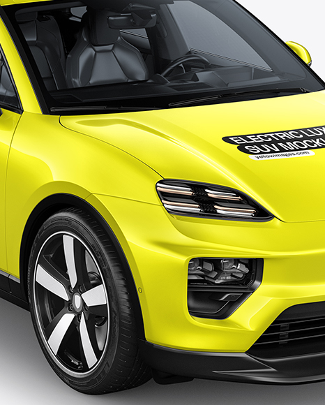Electric Luxury SUV Mockup - Half Side View