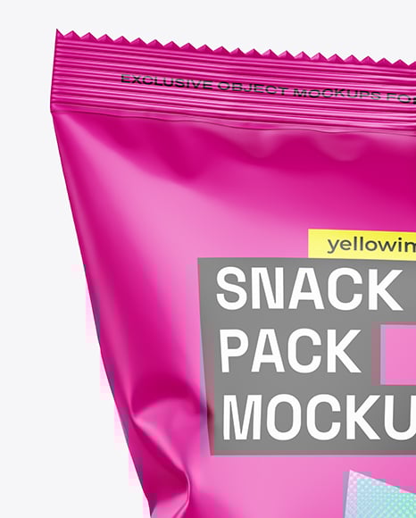 Matte Snack Bag Mockup