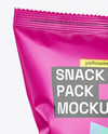 Matte Snack Bag Mockup
