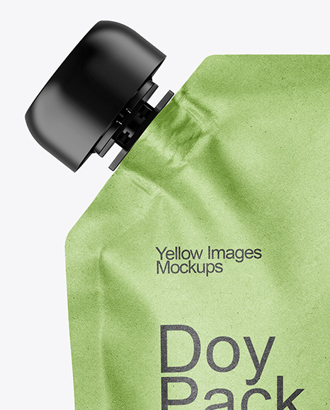 Kraft Paper Doy Pack Mockup