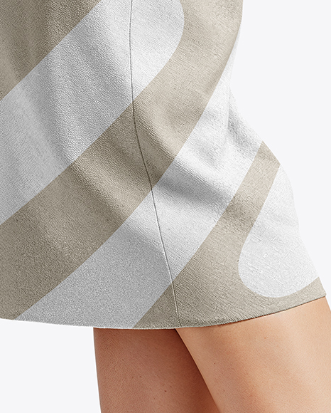 Pair of Suede Mules on Woman's Legs Mockup