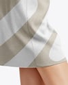 Pair of Suede Mules on Woman's Legs Mockup