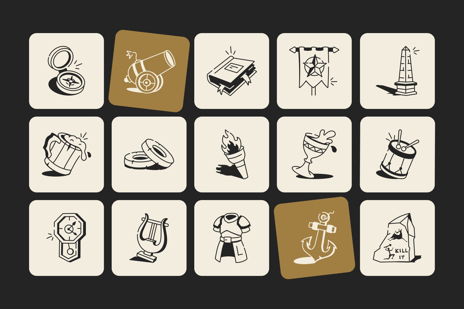 History Drawing Art Set