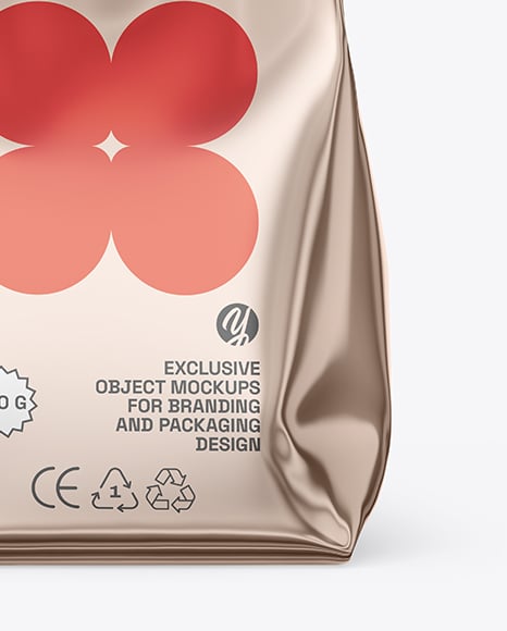 Glossy Metallic Package Mockup